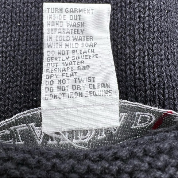 Vintage Claudia D Christmas Sweater Vest Black Embellished Beaded Size Medium - Picture 6 of 8